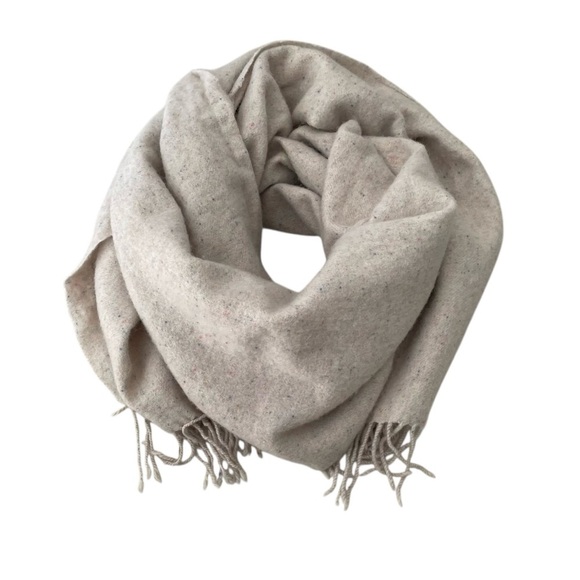 Madewell Beige Wool Winter Blanket Scarf - Picture 4 of 10